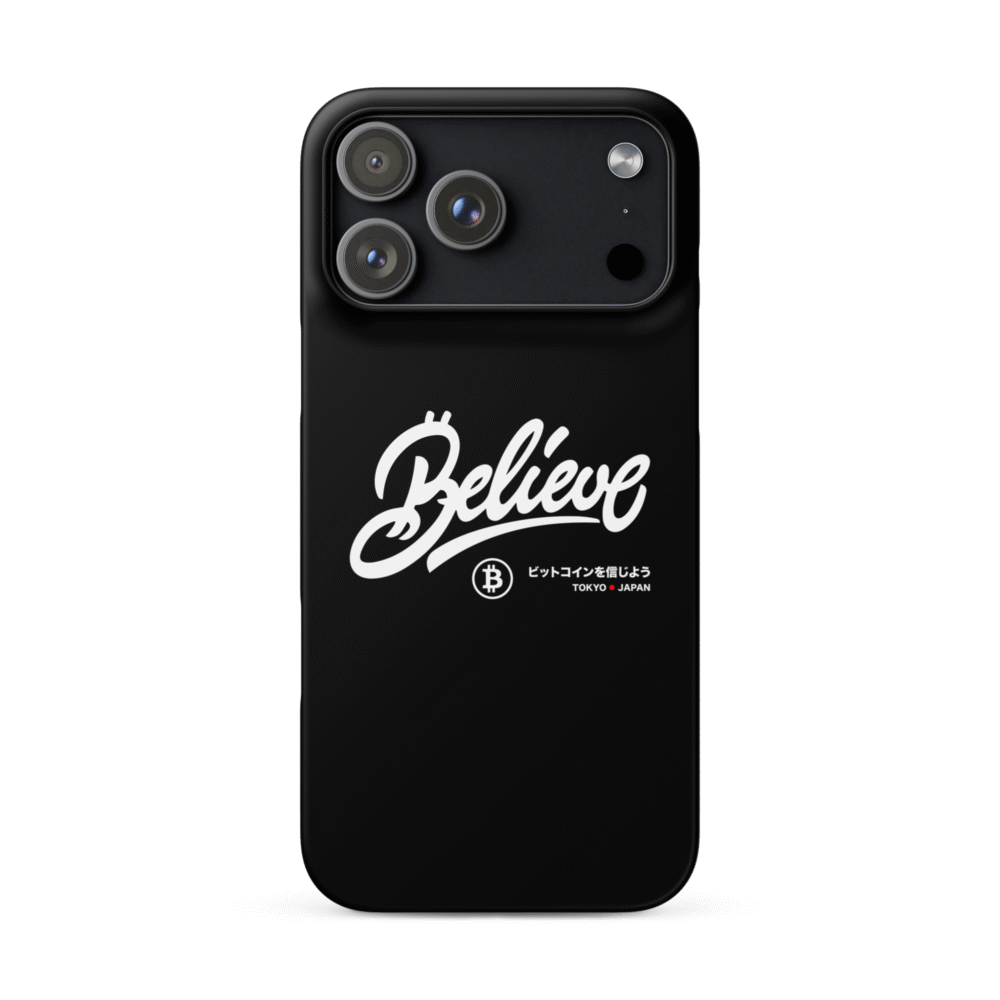 Bitcoin: Believe Snap Case For Iphone® - Snap Case For Iphone Matte Iphone 17 Pro Max Front 68Ceb01658091