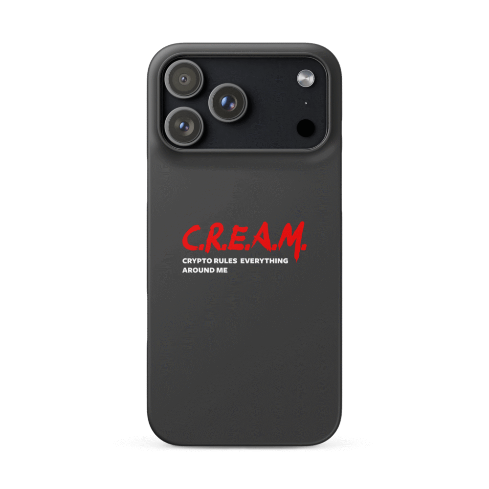 Crypto Rules Everything Around Me Snap Case For Iphone® - Snap Case For Iphone Matte Iphone 17 Pro Max Front 68Cebcfd03A59