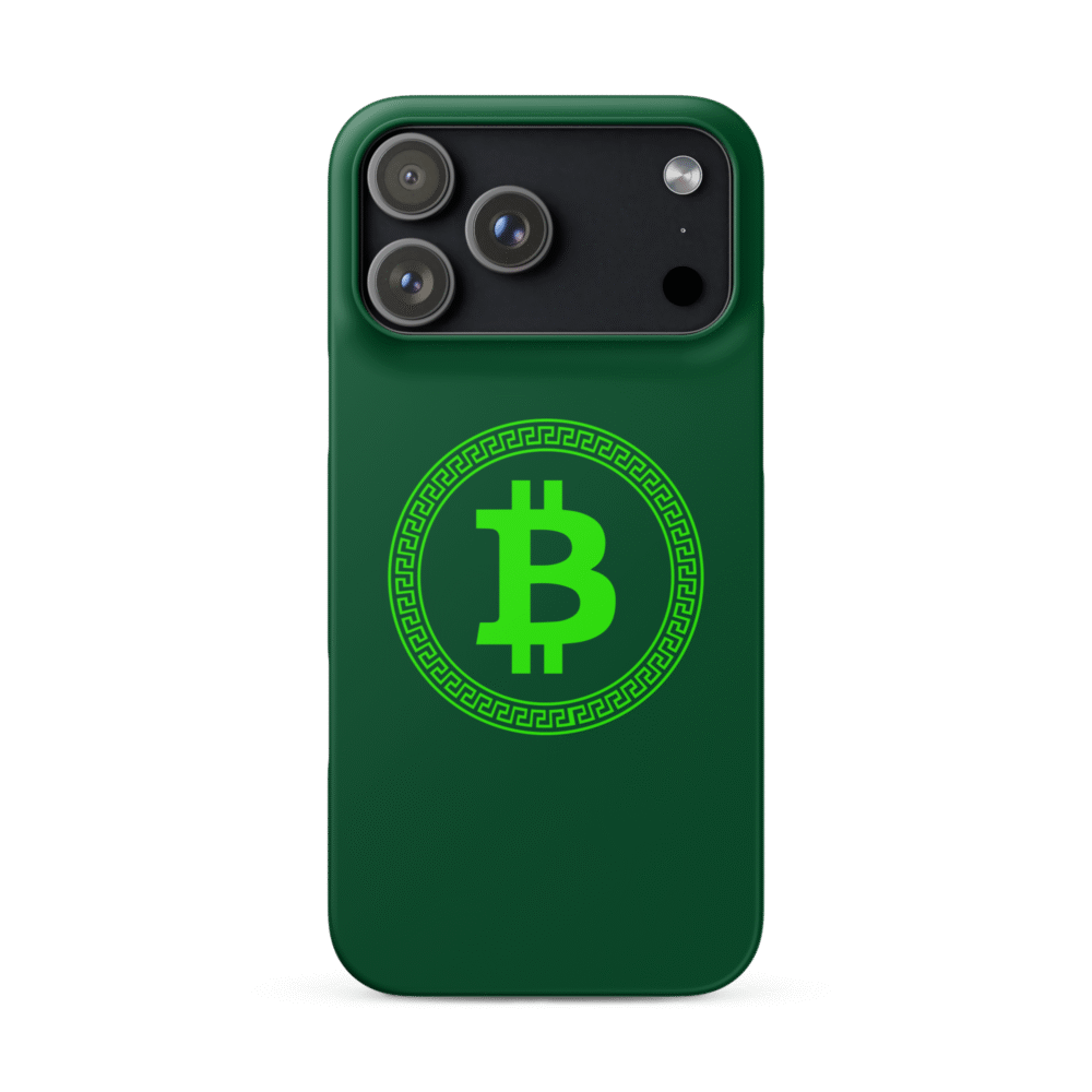 Bitcoin Greek Circle Snap Case For Iphone® - Snap Case For Iphone Matte Iphone 17 Pro Max Front 68Cecacb0Ac60