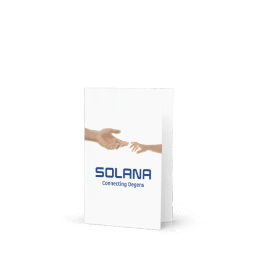 Solana: Connecting Degens Greeting Card