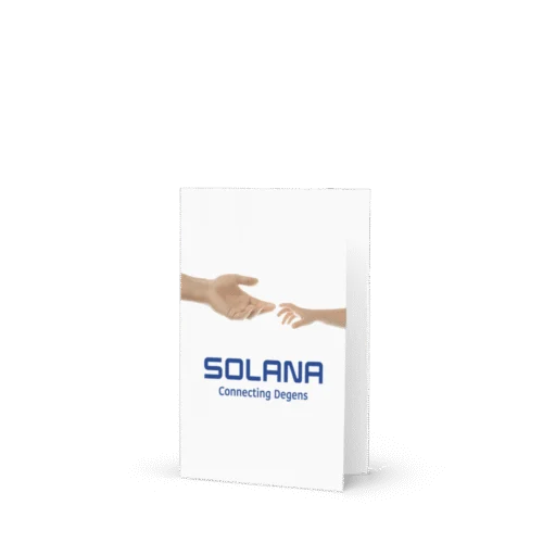 Solana: Connecting Degens Greeting Card