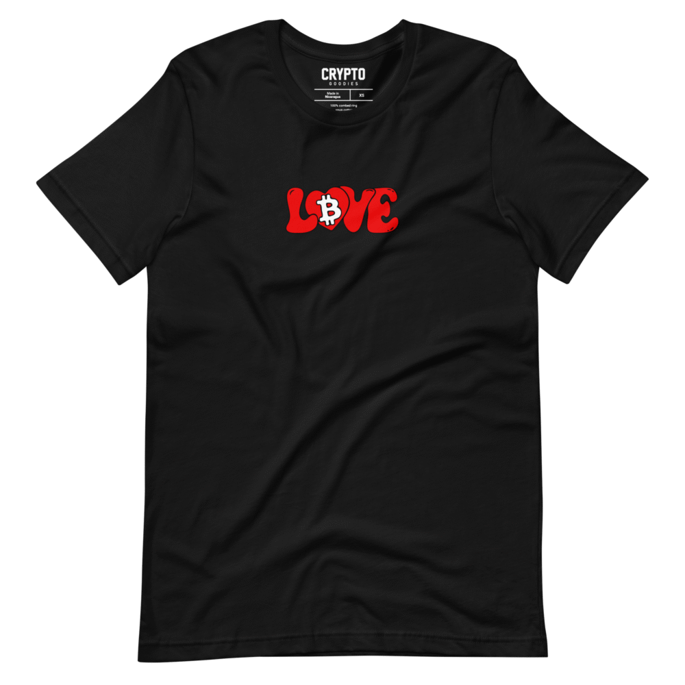 unisex staple t shirt black front 68b88cd1cd7eb - Bitcoin Love T-Shirt