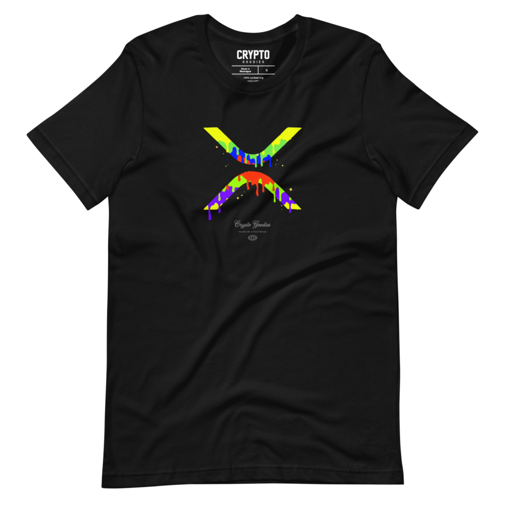 Xrp Paint Drip T-Shirt - Unisex Staple T Shirt Black Front 68C27D6B08Ceb