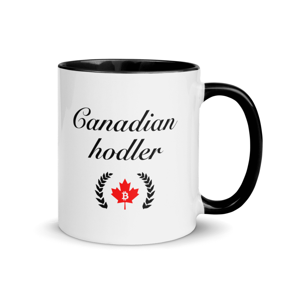 Canadian Hodler Mug - White Ceramic Mug With Color Inside Black 11 Oz Right 68C2D8A17B9B7