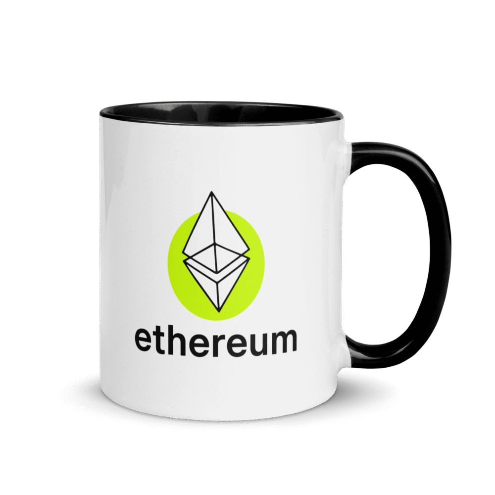 Ethereum: Green Genesis Mug - White Ceramic Mug With Color Inside Black 11 Oz Right 68C86D6001A5A