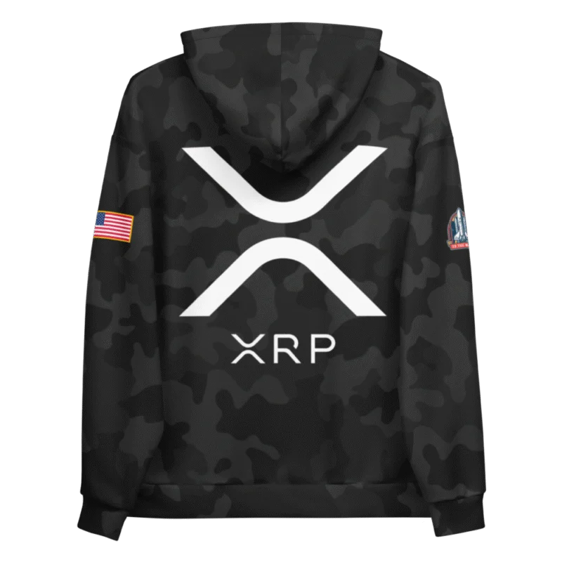 XRP Army x Mission to the Moon Black Camouflage Hoodie