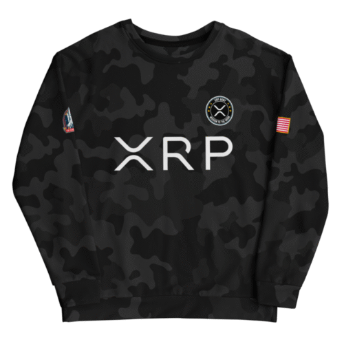 XRP Army x Mission to the Moon Black Camouflage Sweatshirt