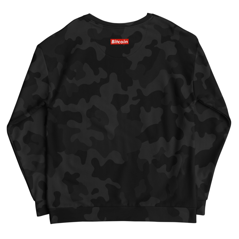 Bitcoin X Btc Black Camouflage Sweatshirt - Image 2