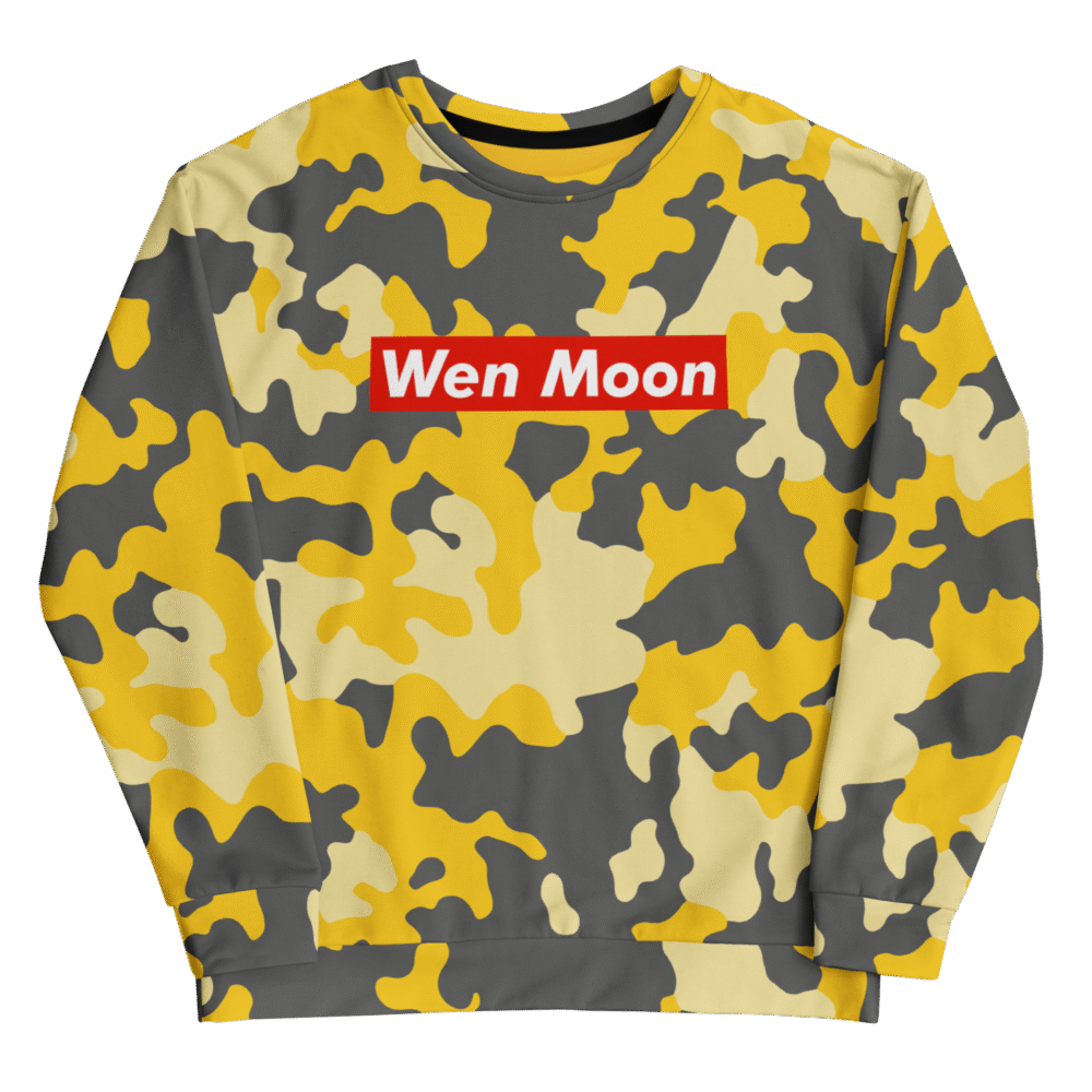 Wen Moon Sweatshirt - All Over Print Recycled Unisex Sweatshirt White Front 68Ed3926E5A7A