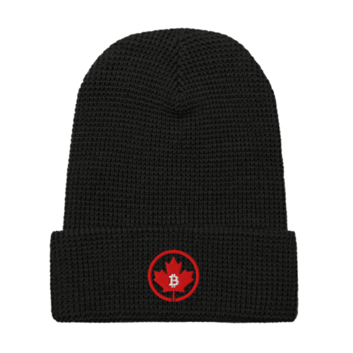 Bitcoin: Canada Waffle beanie