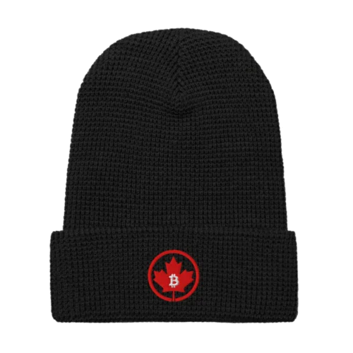 Bitcoin: Canada Waffle beanie