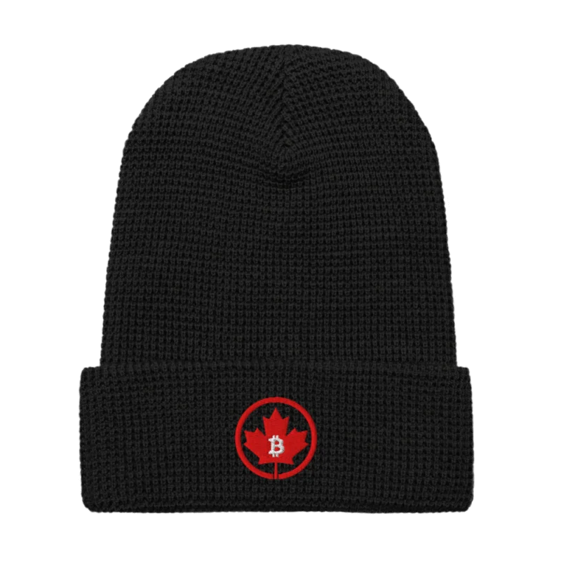 Bitcoin: Canada Waffle beanie
