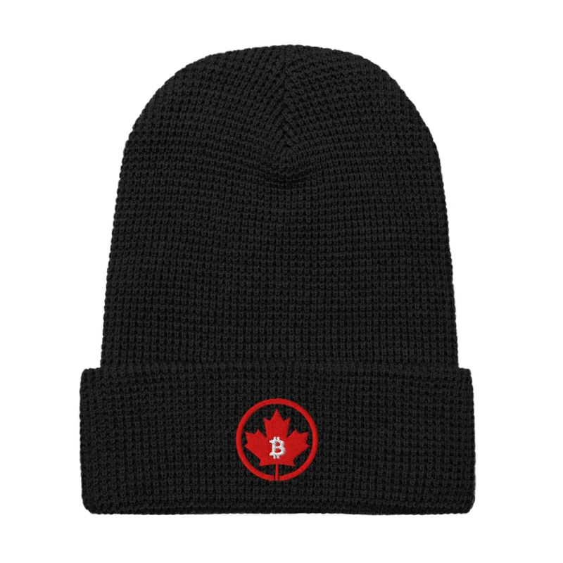 Bitcoin: Canada Waffle beanie