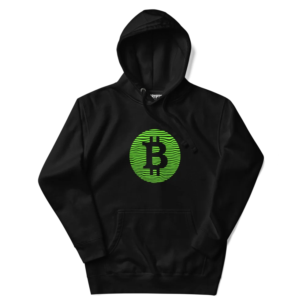 Bitcoin Wavy Hoodie