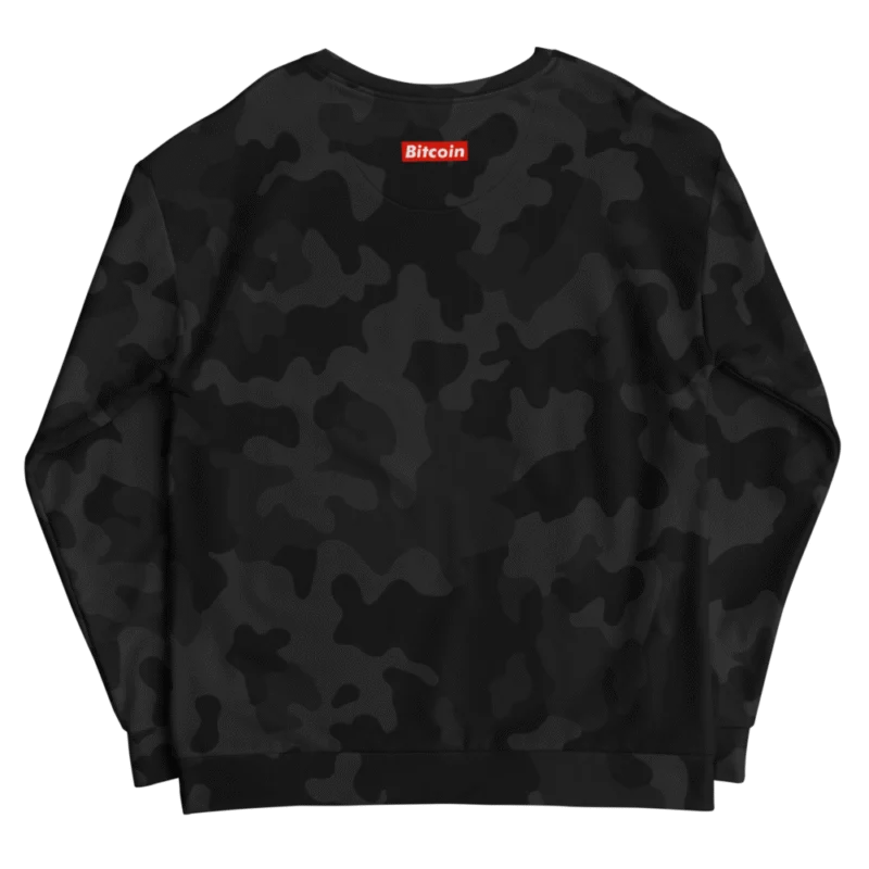 Bitcoin x BTC Black Camouflage Sweatshirt