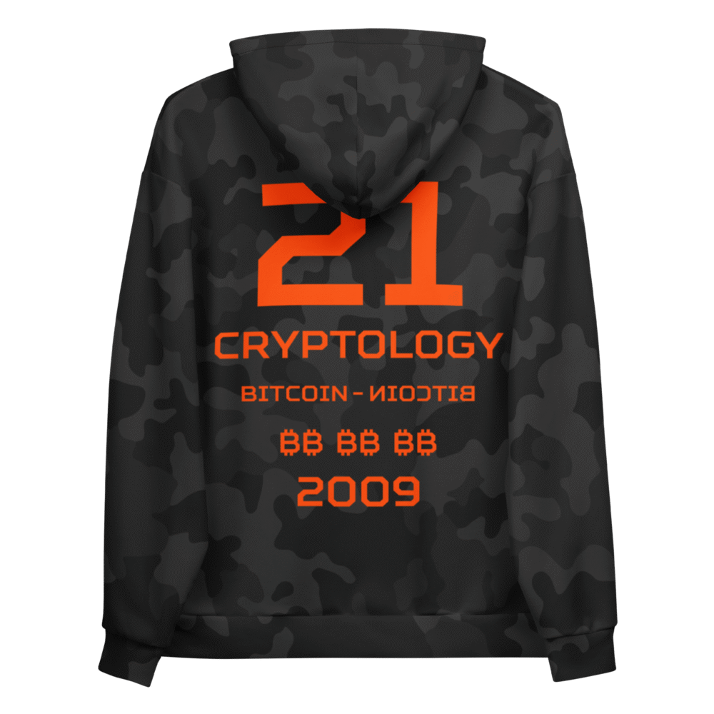 Bitcoin x Cryptology Black Camouflage Hoodie