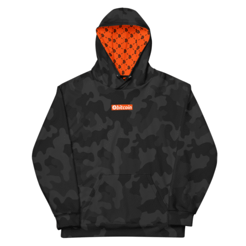 Bitcoin x Cryptology Black Camouflage Hoodie