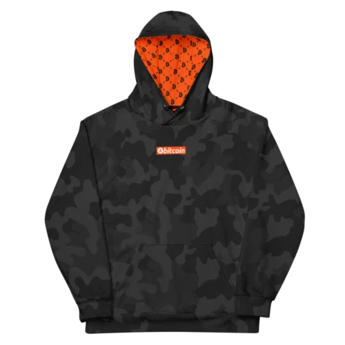 Bitcoin x Cryptology Black Camouflage Hoodie