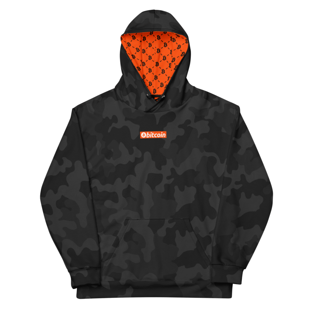 Bitcoin x Cryptology Black Camouflage Hoodie