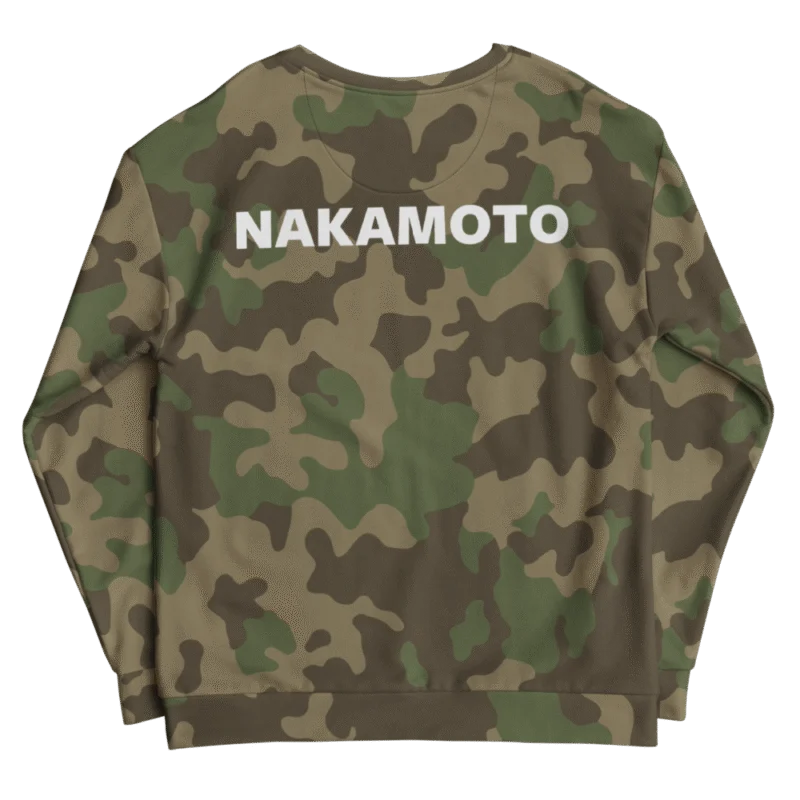 Bitcoin x Nakamoto Camouflage Sweatshirt