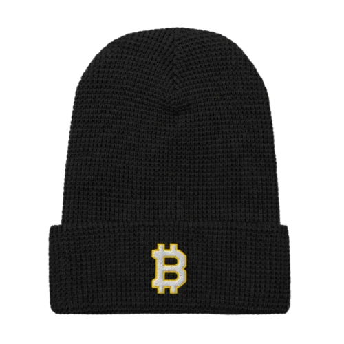 Bitcoin ₿ Waffle beanie