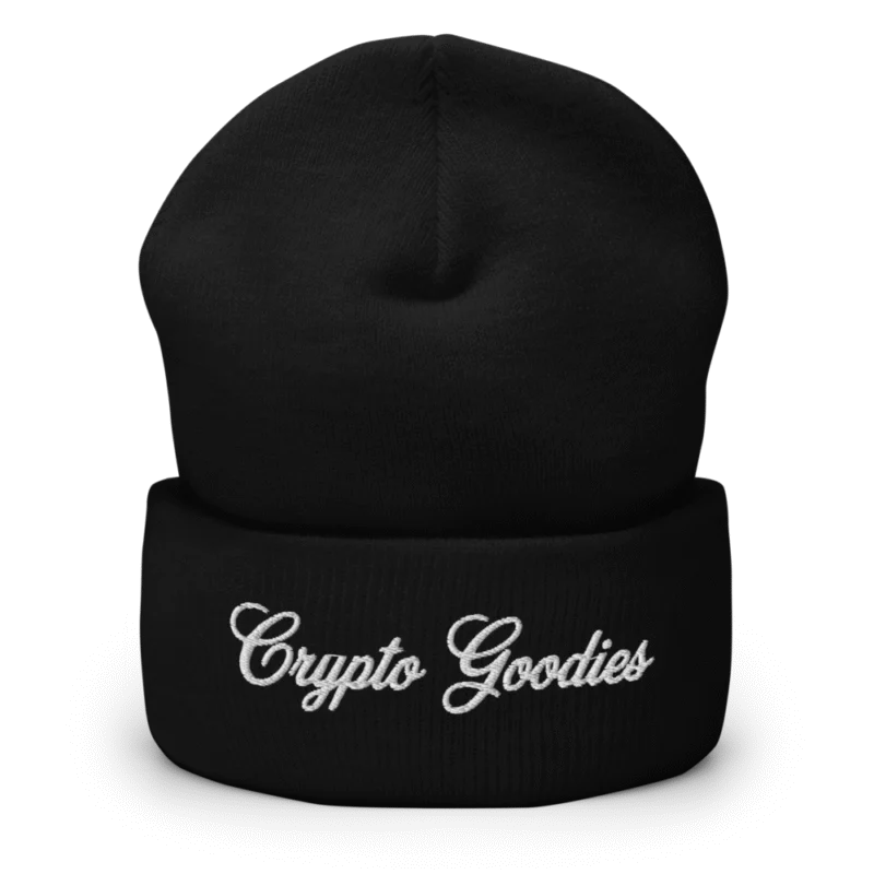 Crypto Goodies Cuffed Beanie