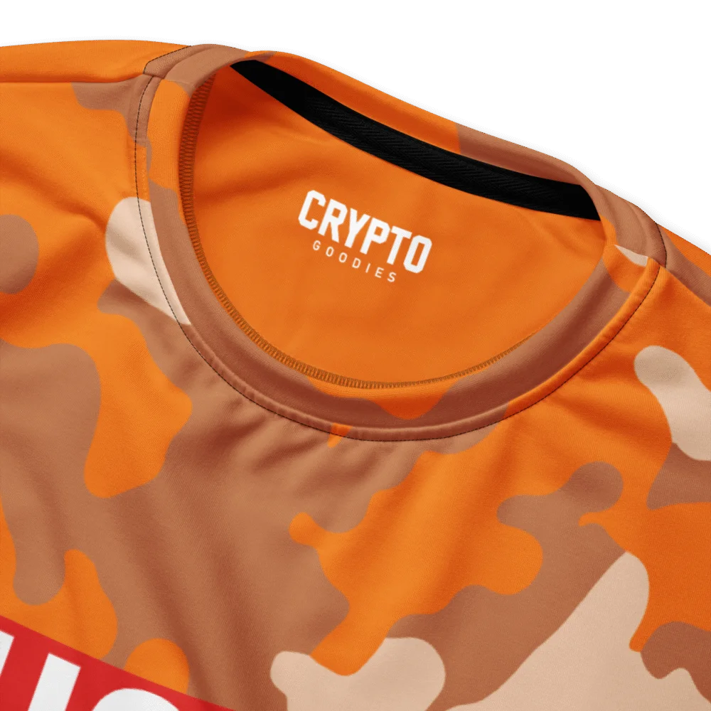 HODL Orange Army Camouflage Sweatshirt - Image 3