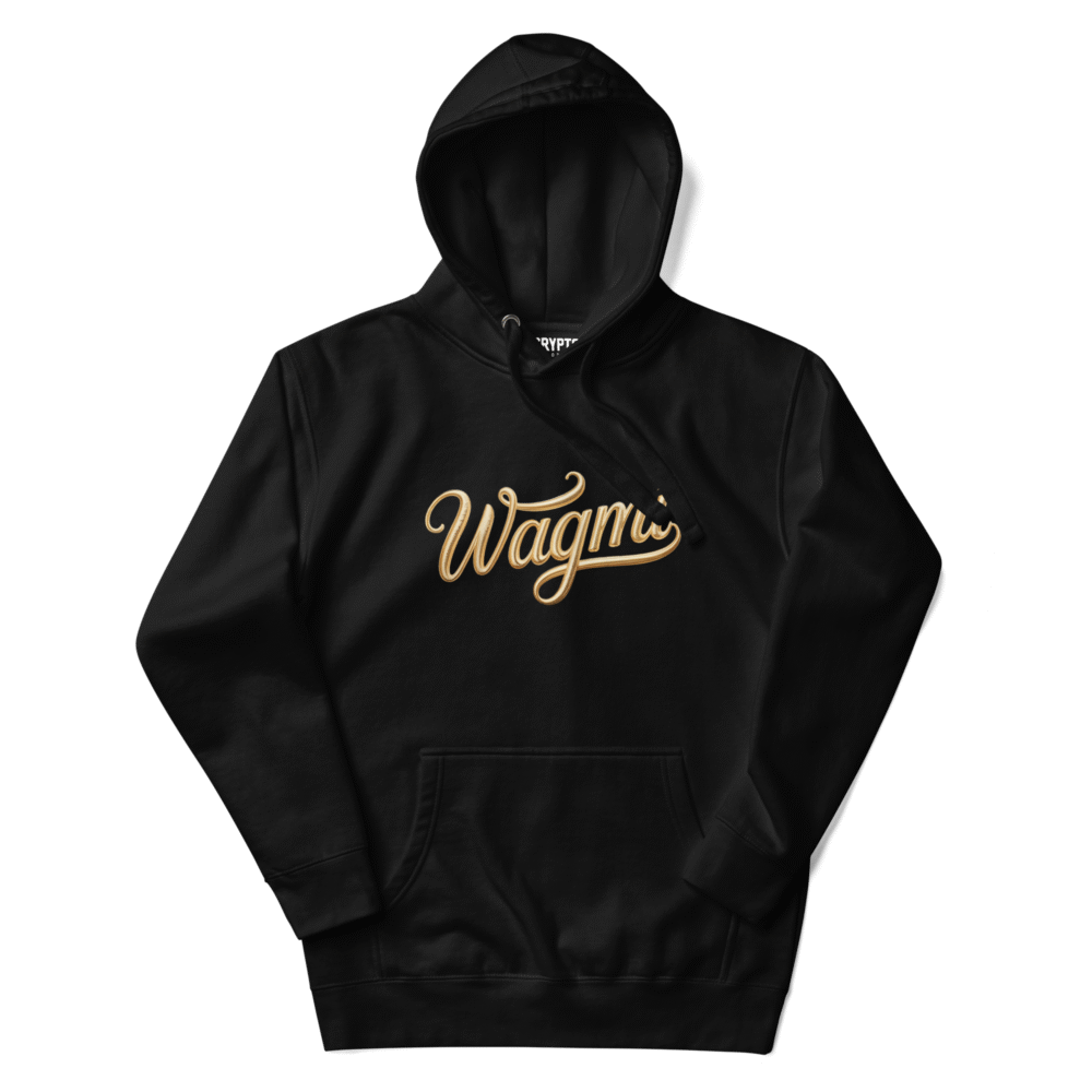 Wagmi Hoodie - I Unisex Premium Pullover Hoodie Black Front 68E8Ca4A2E7Fc