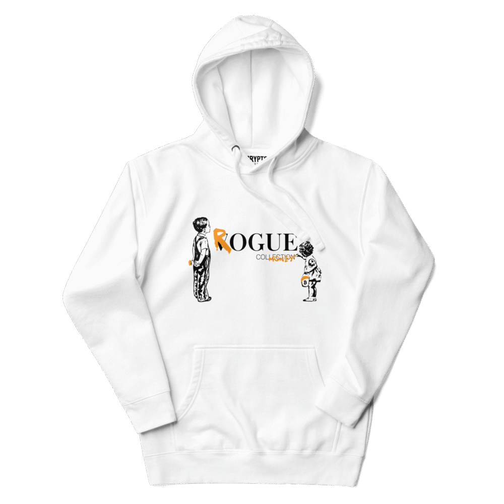 Bitcoin: Rogue Money Hoodie - I Unisex Premium Pullover Hoodie White Front 69012948636Bf