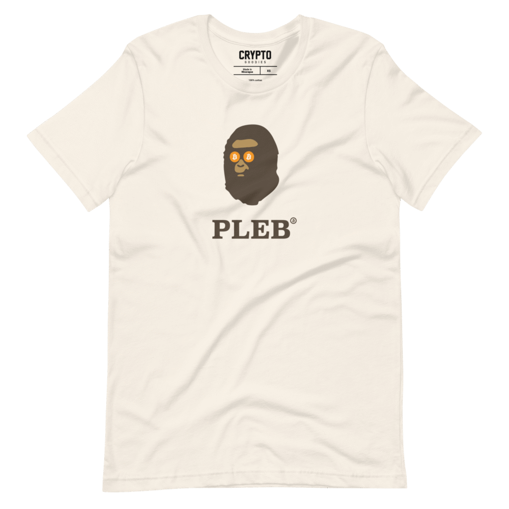 Pleb T-Shirt - Unisex Staple T Shirt Vintage White Front 68E426858E9C6