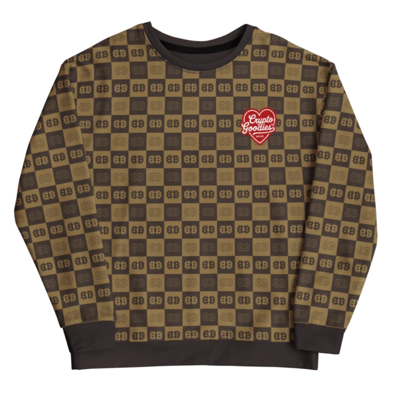 Bitcoin Checkerboard Sweatshirt