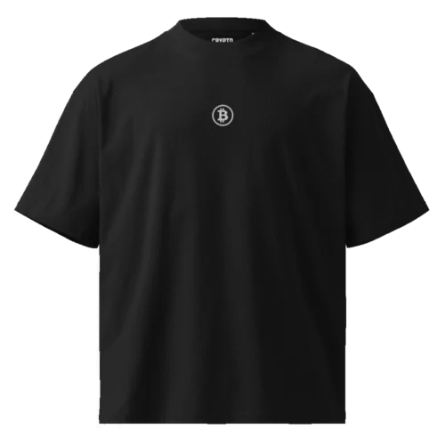 Bitcoin Classic Embroidery Oversized Tee