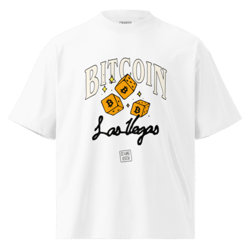 Bitcoin Las Vegas: Life's a Gamble, Buy Bitcoin Oversized T-Shirt
