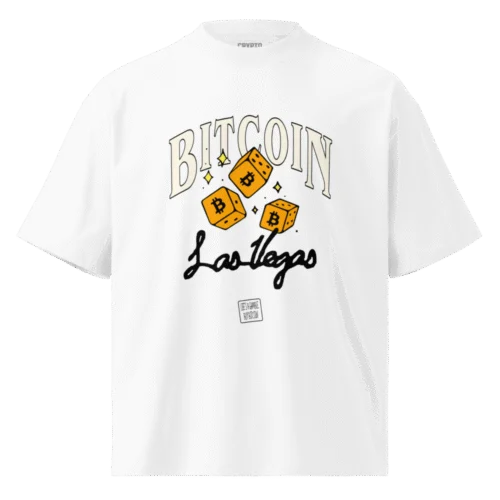 Bitcoin Las Vegas: Life's a Gamble, Buy Bitcoin Oversized T-Shirt