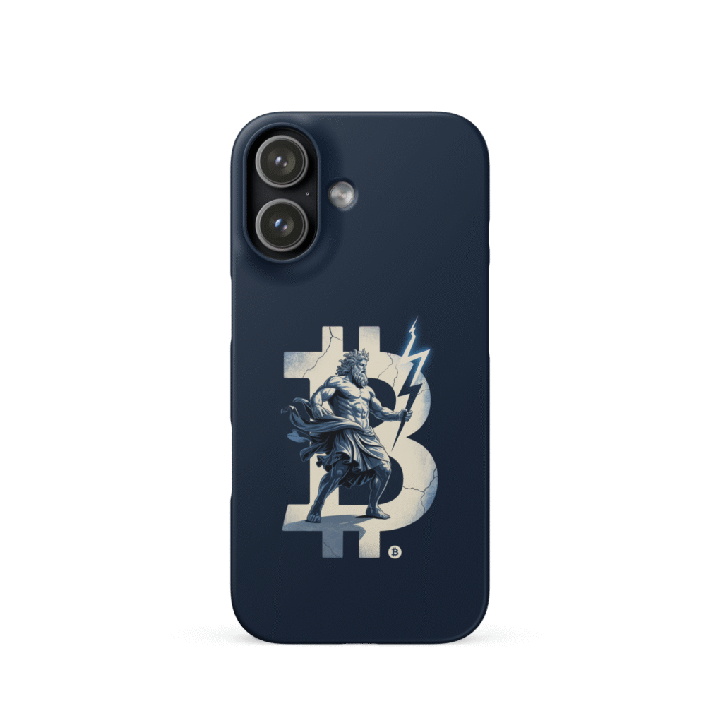 Bitcoin Lightning Snap Case for iPhone®