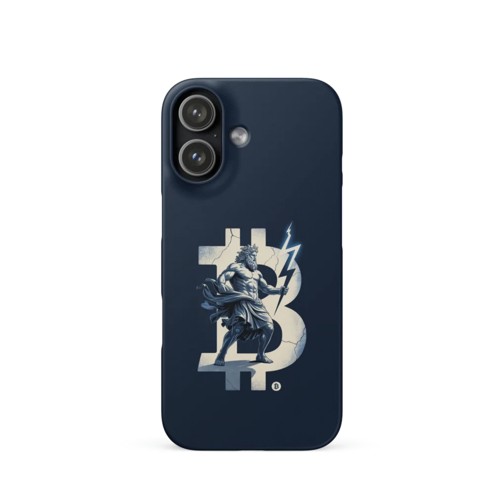 Bitcoin Lightning Snap Case for iPhone®