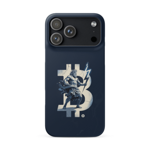 Bitcoin Lightning Snap Case for iPhone®