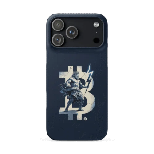 Bitcoin Lightning Snap Case for iPhone®