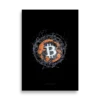 Bitcoin Shattered Glass Poster