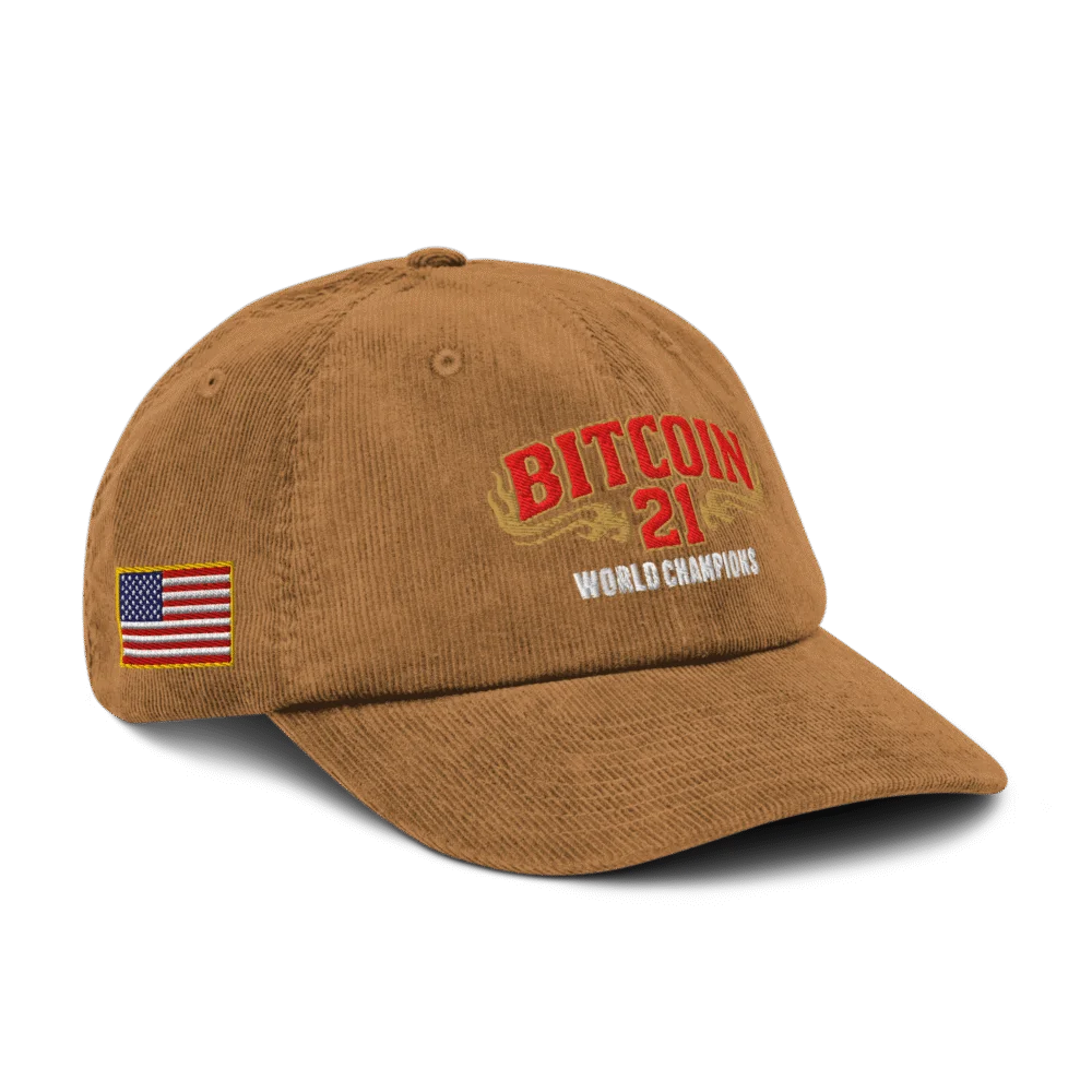 Bitcoin: World Champions Corduroy Hat - Image 3
