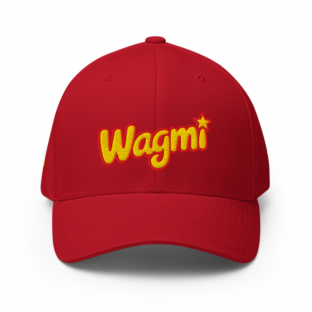 Wagmi Usa Closed-Back Cap - Closed Back Structured Cap Red Front 6908A3Fb8Be71