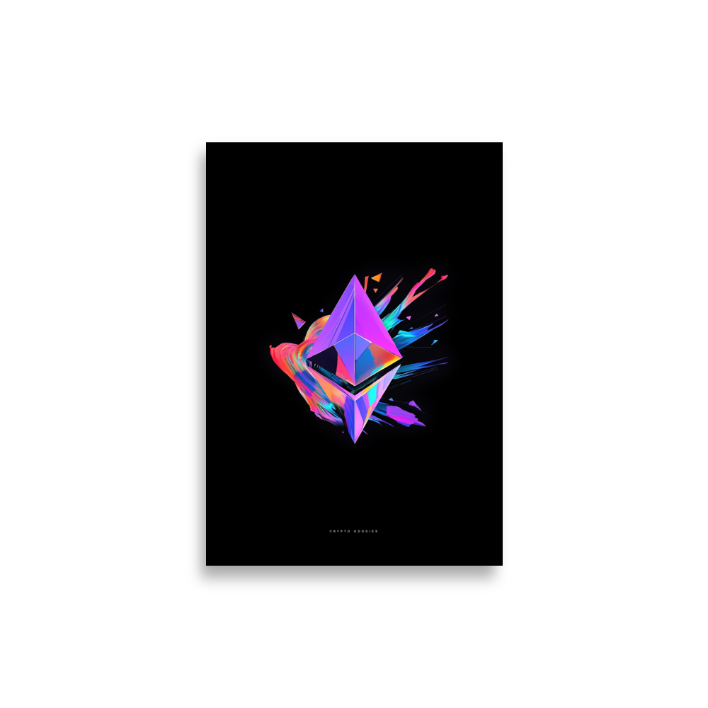 Ethereum Abstract Poster