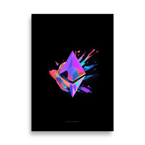 Ethereum Abstract Poster