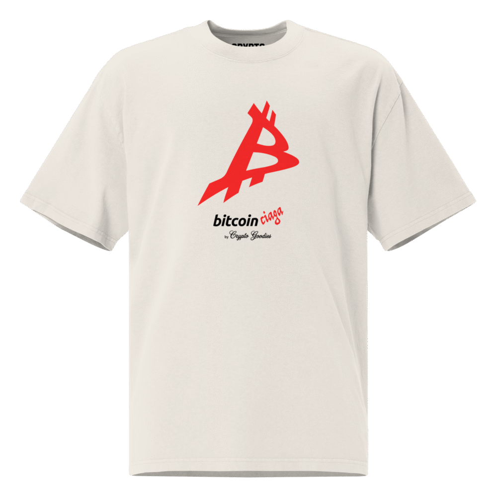 Bitcoinciaga Oversized T-Shirt - Oversized Faded T Shirt Faded Bone Front 6907546F4Cdf9