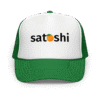 Satoshi Orange Foam Trucker Hat