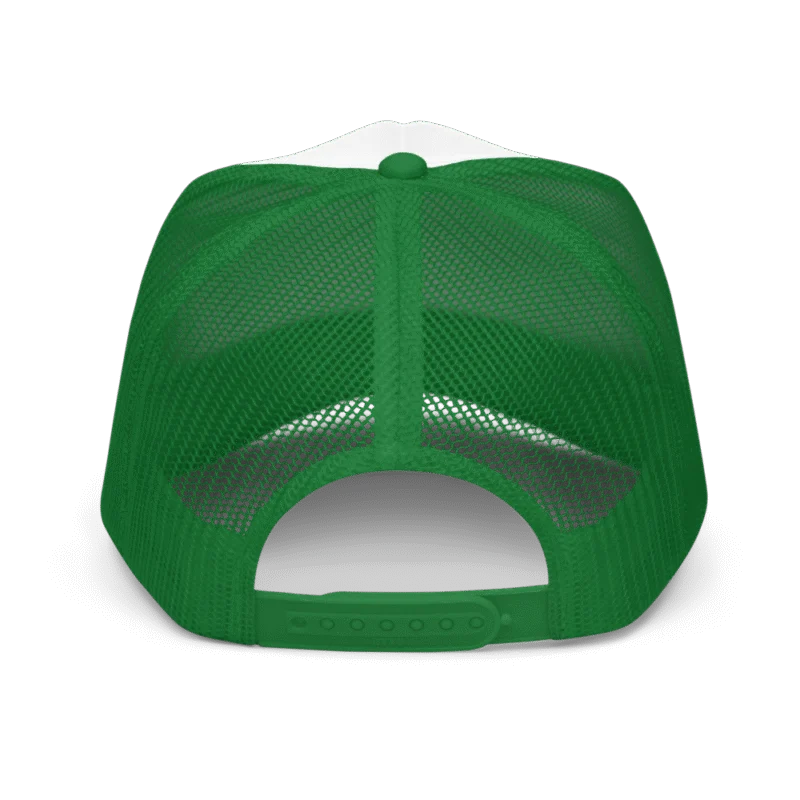 Satoshi Orange Foam Trucker Hat