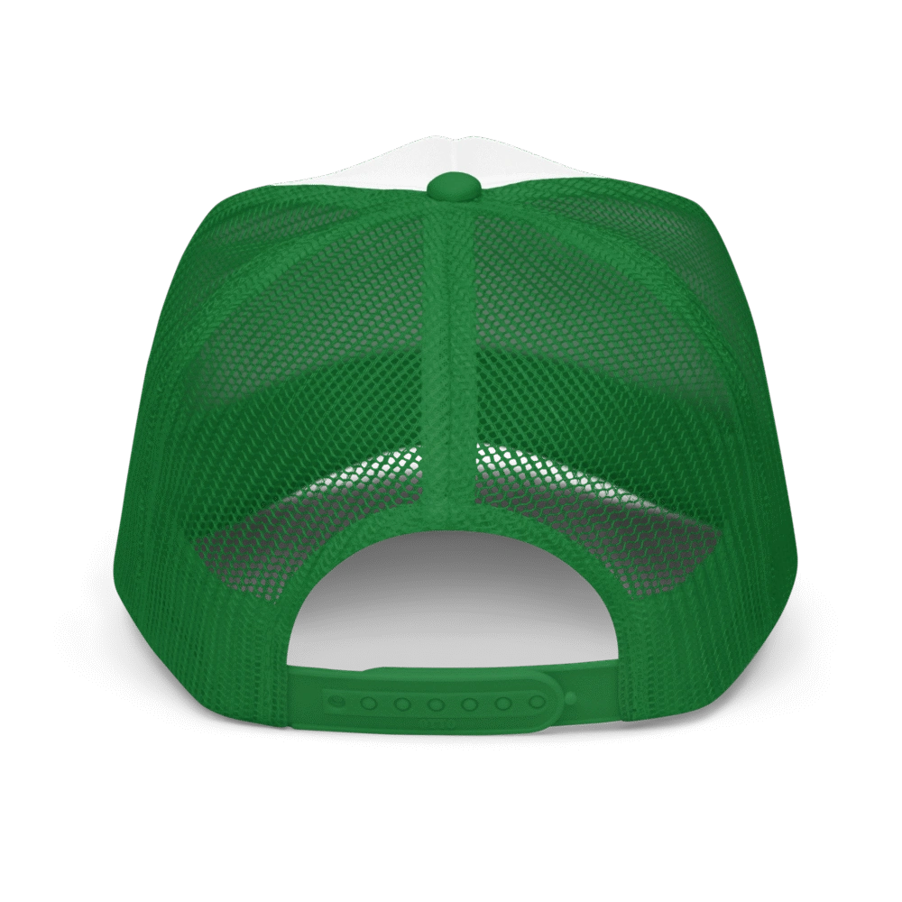 Satoshi Orange Foam Trucker Hat