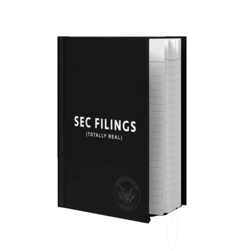 SEC Filings Hardcover Journal