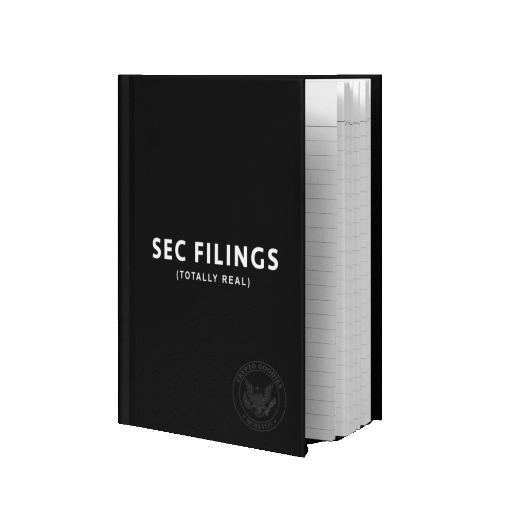 Sec Filings Hardcover Journal