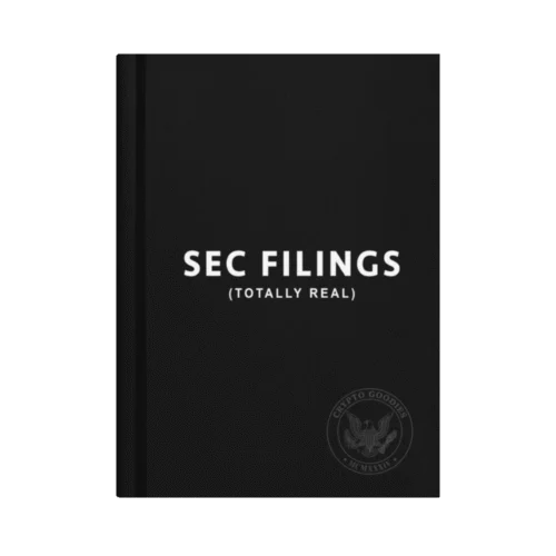 SEC Filings Hardcover Journal